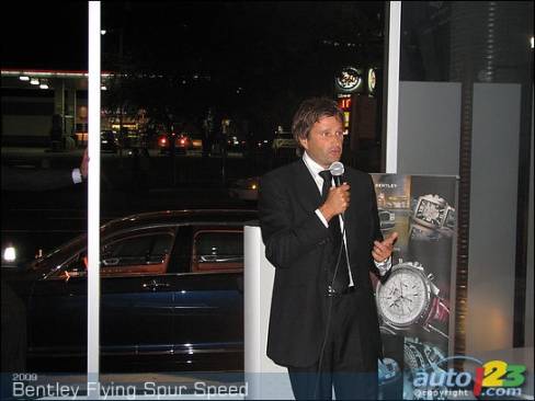 Christophe Georges, président et chef de la diretion, Bentley Motors Inc.