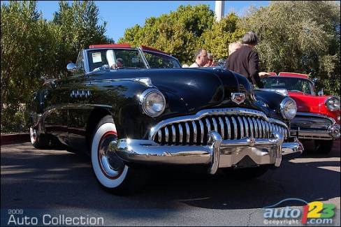 A 1949 Buick Roadmaster convertible featuring imposing chromed teeth, sold at RM for $66,000.