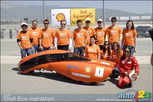 Team Sabia from Brazil won the "Design Award" with this vehicle, Sabia 6, the design of which was inspired by a classic Bugatti and... Iron Man!