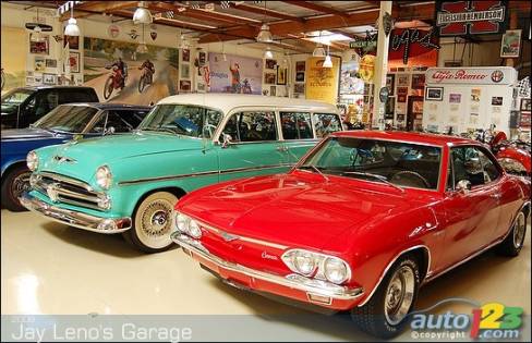 Standing in front of a 1954 Dodge Coronet Suburban powered by a V8 HEMI Red Ram is a second-generation Chevrolet Corvair -- the car that was supposed to curb the success of the Volkswagen in North America. We all know how that turned out. Yet, the rear-engined Corvair had flair with its beautiful red dress.
