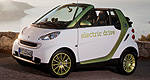 The smart with electric drive is charging its way to the USA and Canada