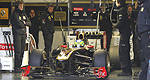 F1 Malaisie: Lotus Renault bloquée par un problème technique
