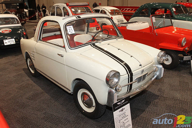 Basée sur la Fiat 500 originale, l'Autobianchi était une voiture italienne offerte sous les formes, entre autres, d'une berline, d'une décapotable et d'une familiale. Le moteur de 499cc monté à l'arrière produisait 18 chevaux. (Photo: Luc Gagné/Auto123.com)