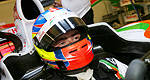 F1: Paul di Resta au volant d'une flèche d'argent