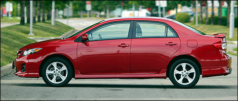 2012 Toyota Corolla S left side view
