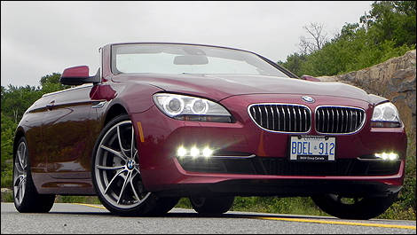 2012 BMW 650i Cabriolet front 3/4 view