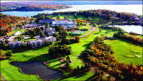 Deerhurst resort vue aérienne