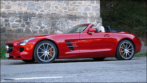 2012 Mercedes-Benz SLS AMG Roadster right side view