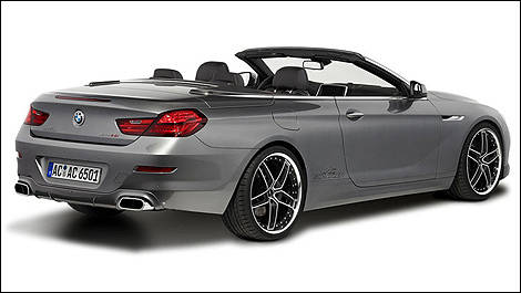 2012 BMW 6 Series Cabiolet rear 3/4 view