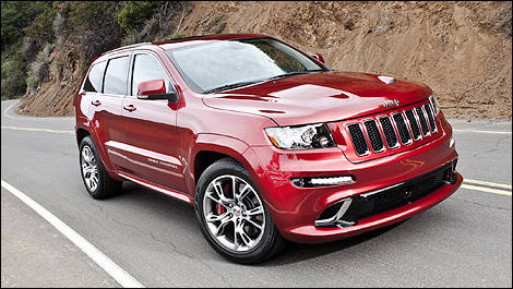 Jeep Grand Cherokee SRT8 2012 vue 3/4 avant