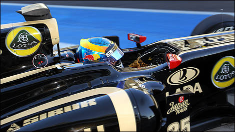 Robert Wickens Lotus Renault F1 Abu Dhabi