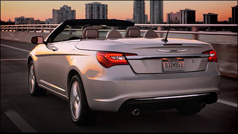 2011 Chrysler 200 Cabriolet Limited rear 3/4 view