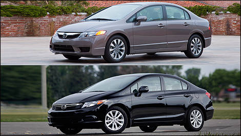 Honda Civic 2011 VS 2012