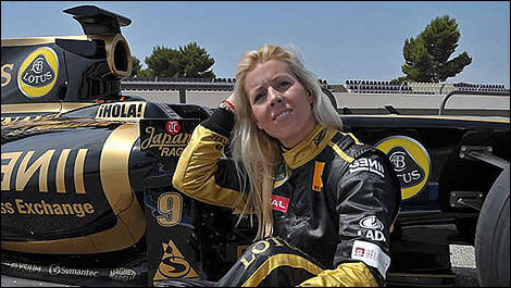 Even reserve driver role at LRGP seems taken – by female driver Maria de Vilotta (Photo: Lotus Renault GP)