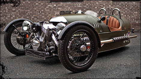 Morgan 3 Wheeler front 3/4 view