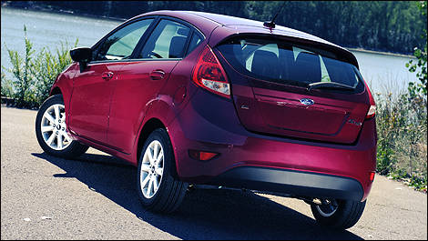 Ford Fiesta rear 3/4 view