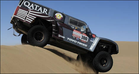 Nasse Al-Attiyah's Hummer (Photo: Sport Ripple's web)