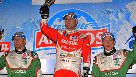 Lans-en-Vercors' podium celebrations (Photo: Trophée Andros)