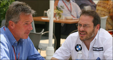 Craige Pollock and Jacques Villeneuve (Photo: Silverstone.co.uk)