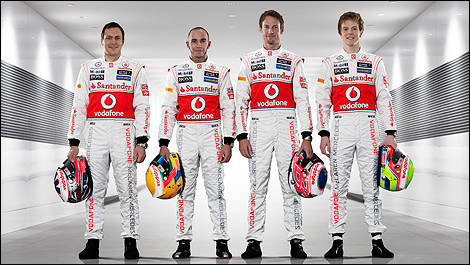 McLaren F1 Gary Paffett Lewis Hamilton Jenson Button Oliver Turvey