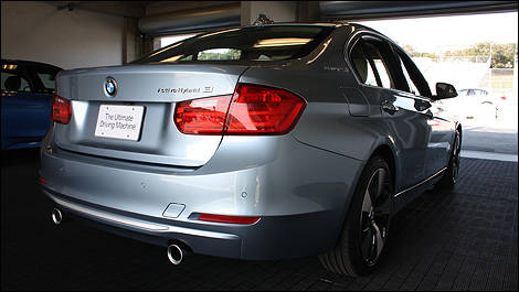 BMW ActiveHybrid 3 2012 vue 3/4 arrière
