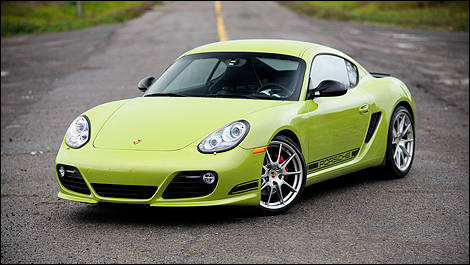Porsche Cayman R 2012 vue 3/4 avant