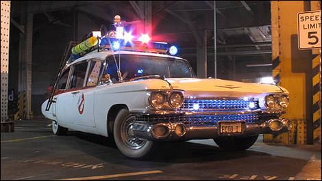 Ghostbusters Cadillac front 3/4 view