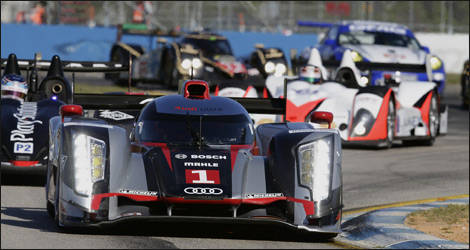 The Audi R18 e-tron quattro No. 1 of André Lotterer, Marcel Fässler and Benoît Tréluyer (Photo: Audi Motorsport)