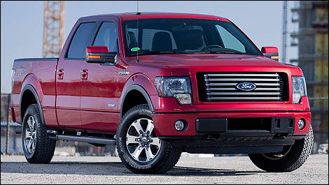 2012 Ford-150 FX4 front 3/4 view