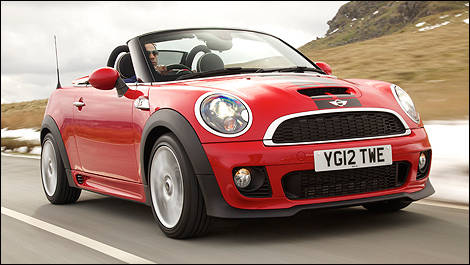 2012 MINI Cooper Roadster front 3/4 view