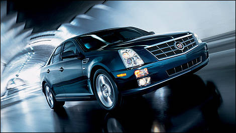 2010 Cadillac STS front 3/4 view