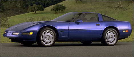 1990-1995 Corvette ZR-1 (C4) left side view