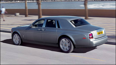 2013 Rolls Royce Phantom Series II rear 3/4 view