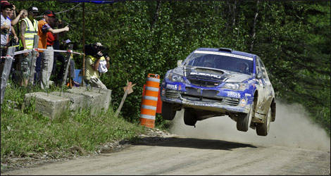 Pat Richard and Alan Ockwell representing Subaru Rally Team Canada (Photo: Mike Proulx)