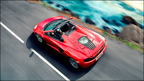 McLaren 12C Spider vue haut