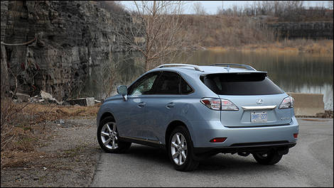 2011 Lexus RX350 rear 3/4 view