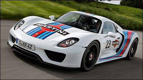 Porsche 918 Spyder 2013 vue 3/4 avant