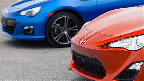 2013 Subaru BRZ and 2013 Scion FR-S front bumpers