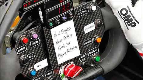 Alexandre Tagliani's steering wheel