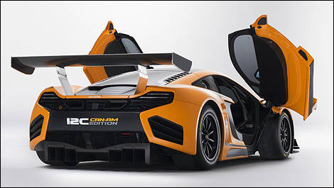 McLaren 12C CAN-AM Racing Concept rear 3/4 view