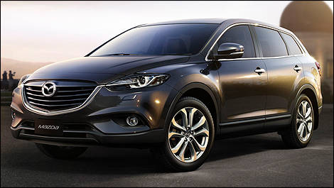 2013 Mazda CX-9 front 3/4 view