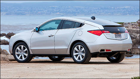 2012 Acura ZDX rear 3/4 view