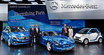 Daimler premieres three electric cars at Paris Auto Show
