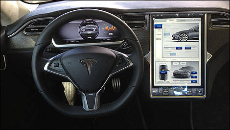 2012 Tesla Model S interior