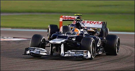 F1 Williams Bruno Senna Abu Dhabi
