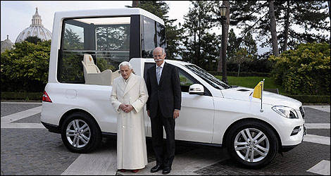 Mercedez-Benz M-Class Popemobile