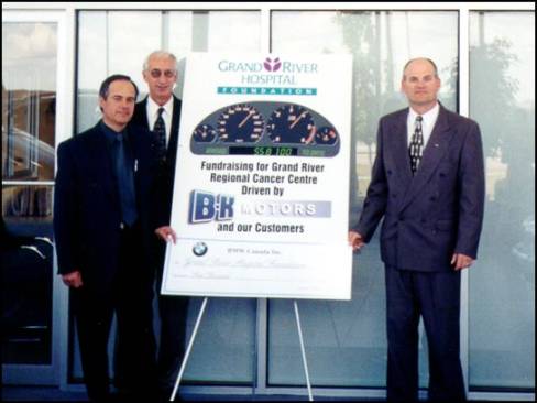 B-K Motors donates $5000 to the GrandRiver Hospital Foundation
