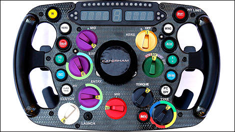 F1 Caterham CT03 steering wheel