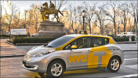 Nissan LEAF electric taxi