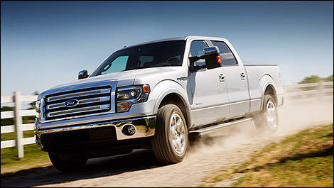 Ford F-150 vue 3/4 avant